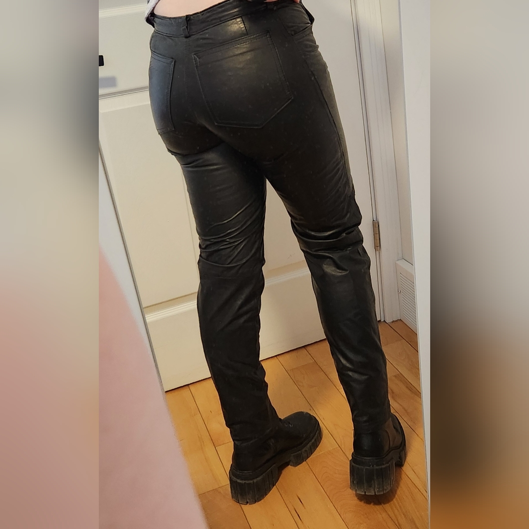 Vintage 80s Leather Pants Made In Canada